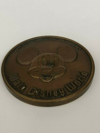 Disney World Mickey Mouse Official Opening Oct 1971 Bronze Medallion 4