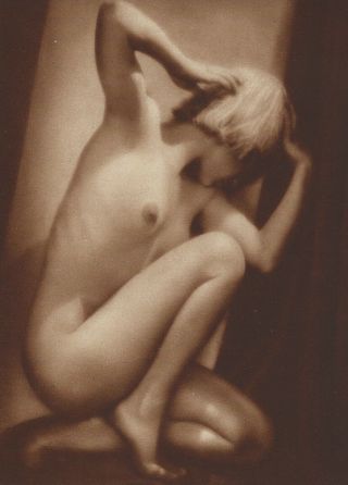 1920s Deco Nude Jazz Baby Flapper Girl Photogravure Lithograph 297
