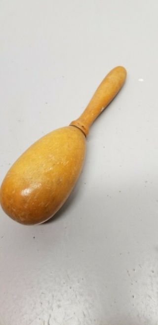 Antique / Vintage Wood Egg Shaped Darning Tool / Sock Darner Sewing Tool