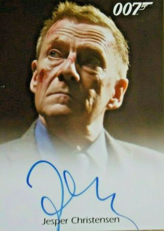 James Bond Classic 2016 Jesper Christensen As Mr White Autograph Card