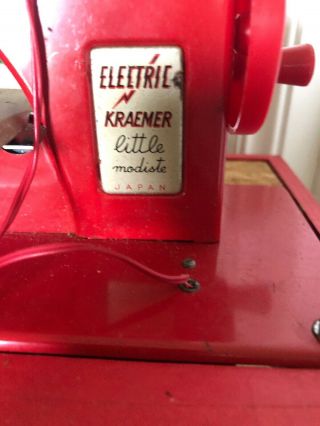 Electric Kraemer Vintage 1900’s Battery Sewing Machine “ Rare” JAPAN” 4