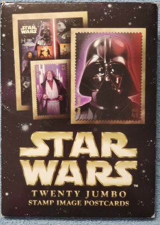 Star Wars Twenty (20) Jumbo Stamp Image Postcards Usps 2008 Open