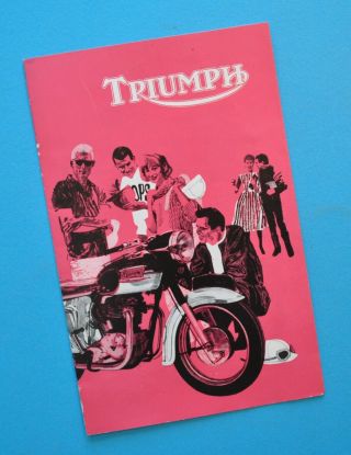 1962 Triumph Motorcycle Brochure Tiger Thunderbird Bonneville Trophy