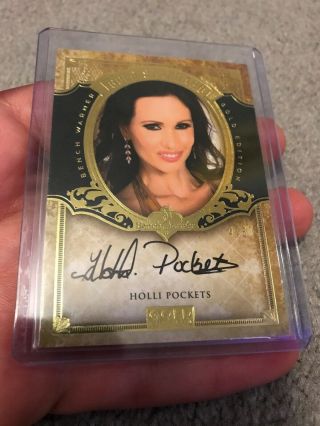 2018 Benchwarmer 25th 2015 Gold Standard Preview Autograph Holli Pockets 4/5