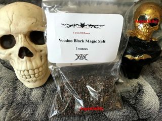 Wicca Voodoo Black Magic Salt 2 Oz Made By Witches Banishing Rituals Ceremonies