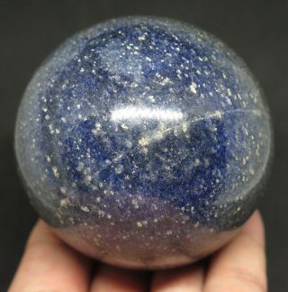 67mm 14.  6oz Natural Lazurite Jasper Crystal Sphere Ball