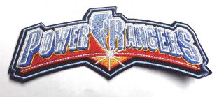 Power Rangers Logo Deluxe 6 " Embroidered Patch - Ships From Usa (prpa - 1001)