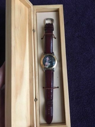 Disney Pocahontas Watch Limited Edition 1995 No.  03392 With Wood Box