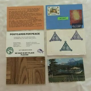 Pat FISH MAIL ART 1980 - 1986 USA 10 - postcards 2