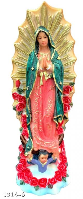 Our Lady Of Guadalupe Statue Virgin Mary Catholic Virgen De Guadalupe 6 "