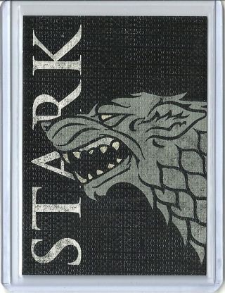 2013 Game Of Thrones Season 2 Family Sigil Insert Complete 6 Card Set
