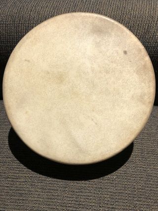 HANDCRAFTED TRADITIONAL RAWHIDE & SINEW NATIVE AMERICAN HAND DRUM PERCUSSION 2