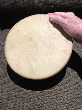 HANDCRAFTED TRADITIONAL RAWHIDE & SINEW NATIVE AMERICAN HAND DRUM PERCUSSION 6