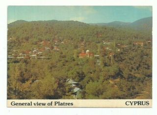 Cyprus Post Card General View Of Platres