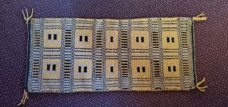 Native American Navajo Indian Wool Rug 34.  5 " X 15 "