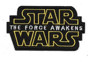 Star Wars Episode Vii: The Force Awakens Movie Name Logo Embroidered Patch