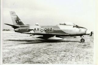 Rare Photograph Of A North American Sabre Of The Rcaf
