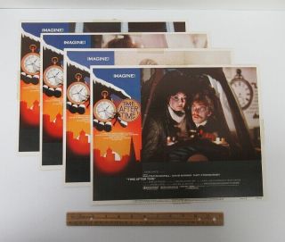 (4) Vintage 1979 (11x14) Movie Lobby Cards Time After Time Science Fiction W7528