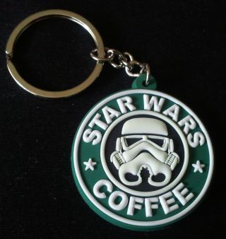 Strg Star Wars Coffee Gitd Glow Key Chain Ring Rubber Pvc 3d Clone Trooper Tad0