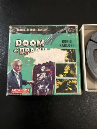 Castle Films Doom Of Dracula Boris Karloff 8mm No 1047 Horror Cool Rare