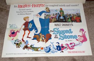 The Sword In The Stone Disney 22x28 Movie Poster