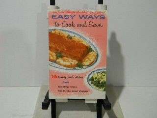 Easy Ways To Cook And Save Cookbook Published For General Motors Staff 1960
