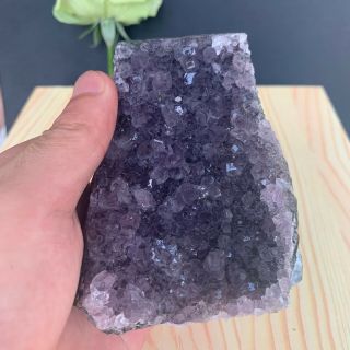 0.  9LB Natural Amethyst Hole Crystal Quartz Brazil Riki Energy Lucky Decor Z012 5