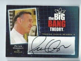 2013 Big Bang Theory Seasons 5 Autograph Card A 17 Peter Onorati