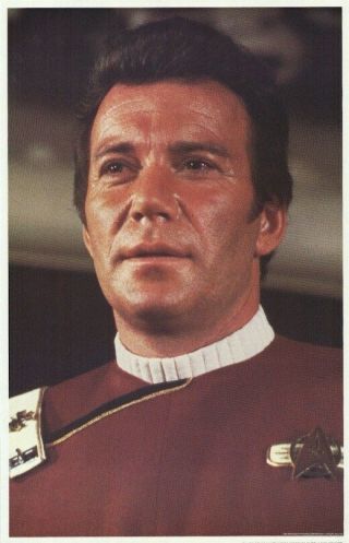 Star Trek Ii Wrath Of Khan Kirk Portrait 22x34 Vintage Movie Poster Shatner