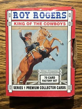 Roy Rogers " King Of The Cowboys " Series 1 Premium Collector Cards Set 70 Cards
