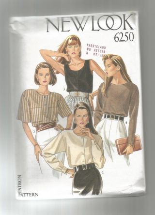 Look 6250 Misses 4 Styles Of Blouses?tops (6 Sizes In One 8 - 18) Ucff 2006