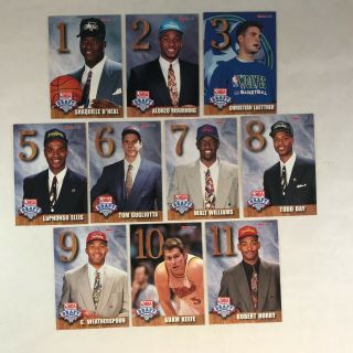Nba Hoops 1992 - 1993 Draft Lottery Redemption 10 Card Set Shaquille O 