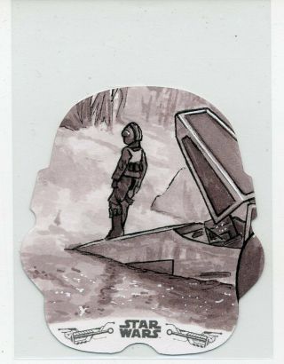 Luke Skywalker 2019 Topps Star Wars The Empire Strikes Back Artist Sketch 1/1