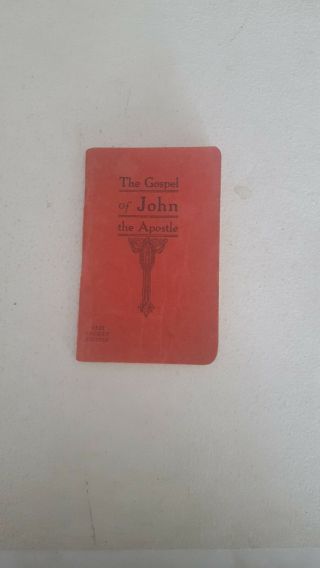 1922 The Gospel Of John The Apostle Bible Instititute Pocket Edition Sc Book