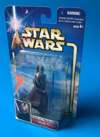 Autographed Attack Of The Clones Shaak Ti Moc Orli Shoshan