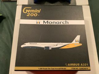A321 Monarch G - Ozbl Gemini 1/200 Very Rare