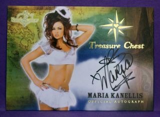 Benchwarmer 2015 Treasure Chest Maria Kanellis Authentic Autograph Insert