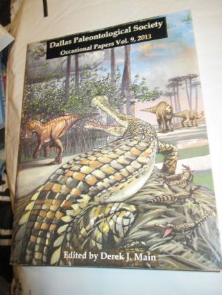 Dallas Paleontological Society Occasional Papers Vol 9 2011