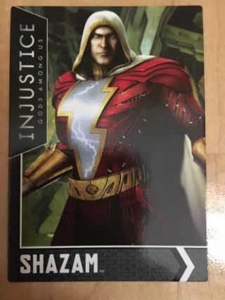 Injustice Arcade Dave And Busters Gold Card 44 “shazam” Ultra Rare ? Regular