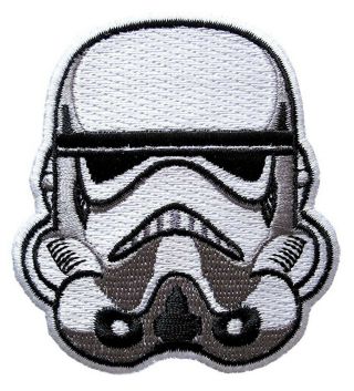 Star Wars Stormtrooper Helmet Iron - On Patch