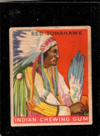 1933 Goudey Indian Gum 48 Red Tomahawk Vg,  Set Break Dsr487