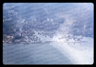 (028) Vintage 1973 35mm Slide Photo - Hong Kong - Aerial View