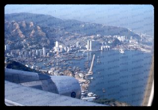 (026) Vintage 1973 35mm Slide Photo - Hong Kong - Aerial View