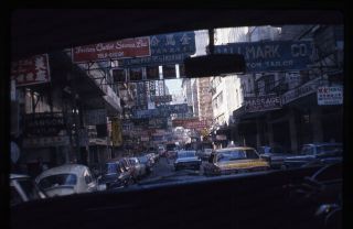 (016) Vintage 1973 35mm Slide Photo - Hong Kong - Street Scene