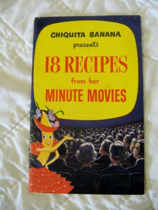 Estate Vintage Advertising Recipie Booklet - Chiquita Banana 18 Recipes