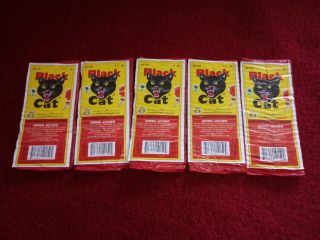 5 Packs Vintage Bat Cat Firecracker Label Firework 7/8 