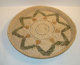 Huge Antique Native American Indian 16 1/2 " Woven Basket