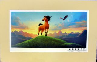 Spirit Stallion Of The Cimarron Limited Edition Lithograph Rare Dreamworks,