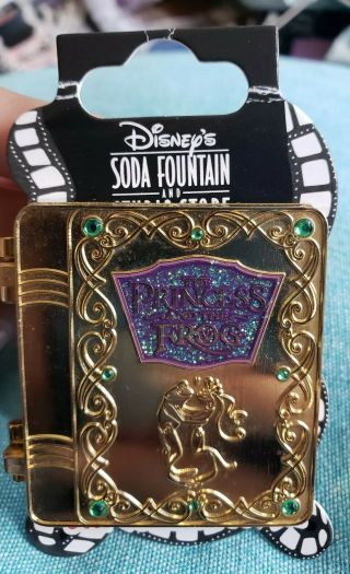 Disney Soda Fountain Dsf Dssh Princess And The Frog Story Book Hinged Pin Le 400