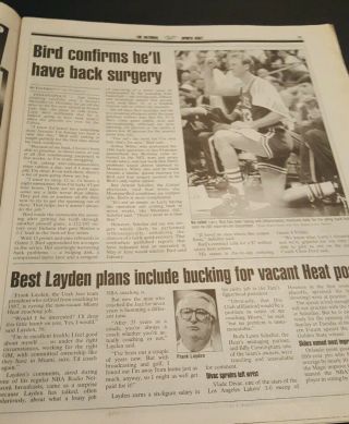 THE NATIONAL SPORTS DAILY NEWS PAPER MAY 3 - 5 1991 KENTUCKY DERBY BEST PAL L BIRD 2